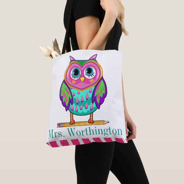 So Cute Owl Tote - See Back Bag (Close Up)
