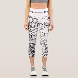 So Demure™ DIY High-Waisted Capri Leggings Paint