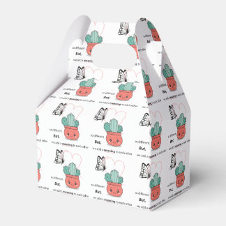 So Different , Perfect Together – Cute Love Couple Favour Box
