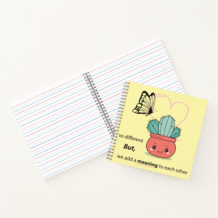 So Different , Perfect Together – Cute Love Couple Notebook