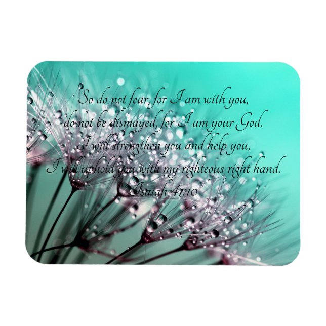 So Do Not Fear Isaiah 41:10 Bible Verse  Magnet (Horizontal)