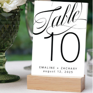 So Fancy Number Table Tent Sign