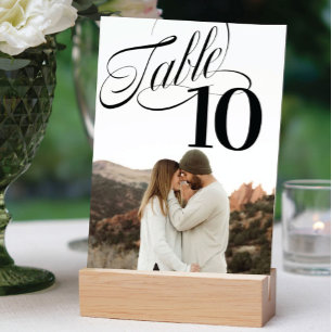 So Fancy Table Number Photo