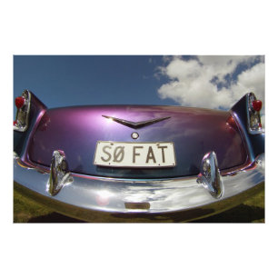 SO FAT - Classic Cars Beach Hop Photo Print
