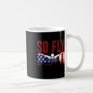 So Fly Usa Swimming Team Sports Athlete Us Swim Aq Coffee Mug