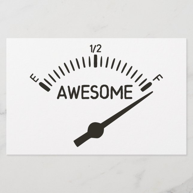 So Full of Awesome Gauge (Front)