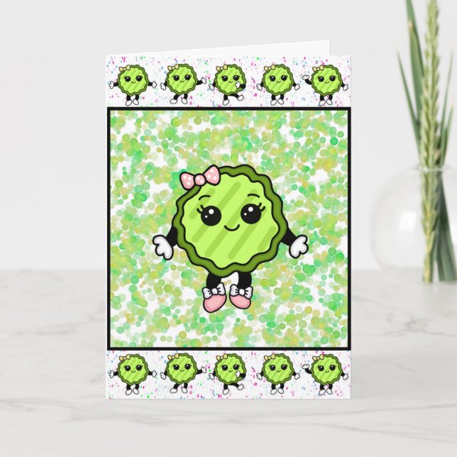 So Glad I Picked You  | Funny Friendship Pickle   Card (Front)