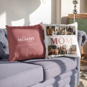 So Glad You're Our Mum   Custom Photo Collage Cushion