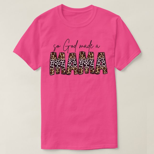 So God Made A Mama  Boho Mama Leopard  Tank Top  (Design Front)
