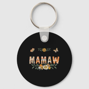 So God Made A Mamaw Flower Happy Mothers Day Grand Key Ring