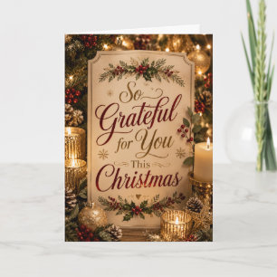 So Grateful for You This Christmas Card