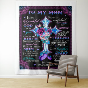 So Grateful God Chose You To Give Me Birth-To Mum Tapestry
