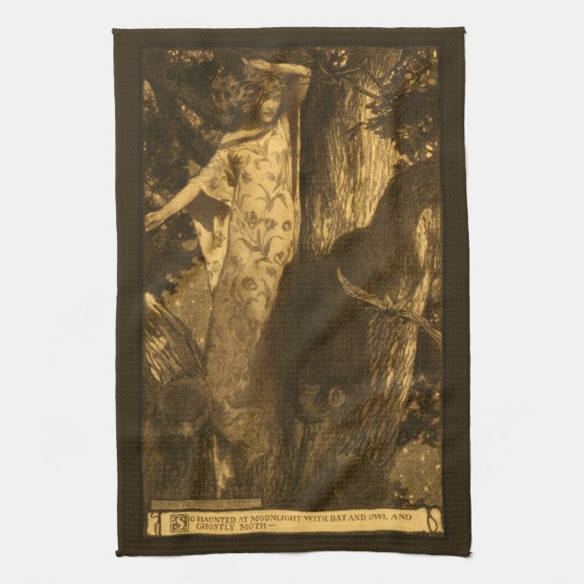 So haunted Moonlight Guardians of the Night Tea Towel (Vertical)