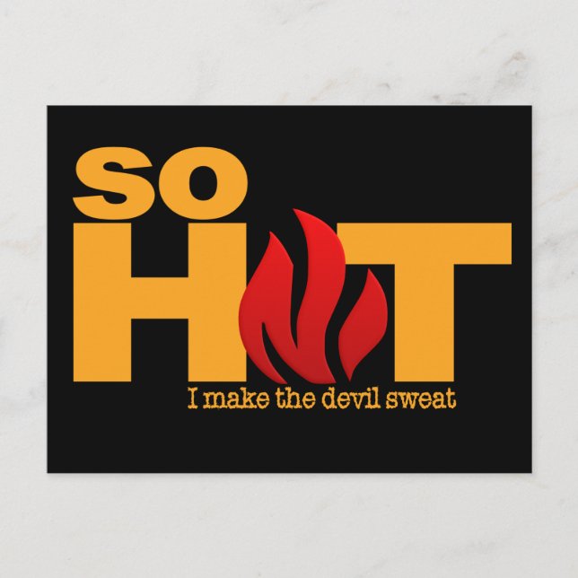 SO HOT custom postcard (Front)