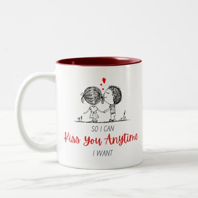 So I Can Kiss You Anytime I Want Large Mug (Left)