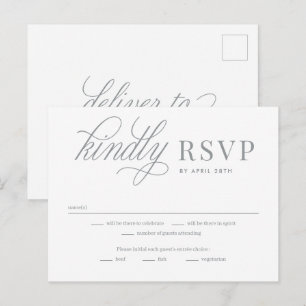 So In Love EDITABLE COLOR RSVP Reply Card