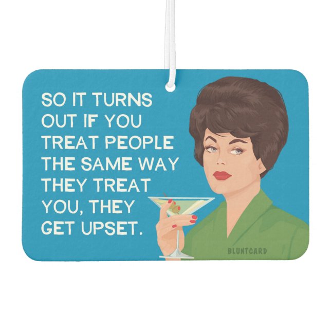 So it turns out... - Funny  Car Air Freshener (Front)