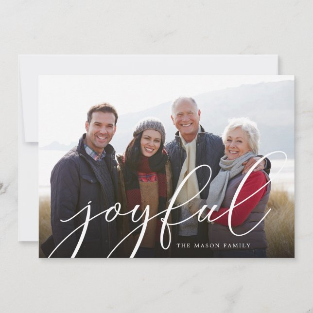 So Joyful Photo Holiday Card (Front)