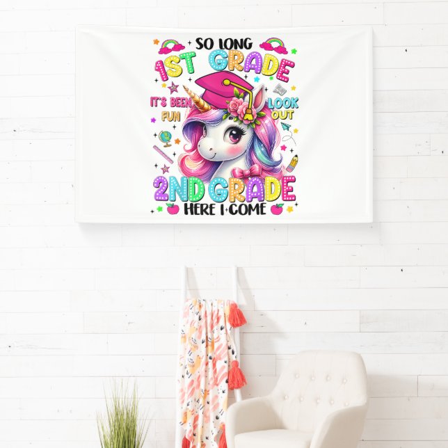 So Long 1st Grade 2nd Grade Here I Come Banner (Insitu)