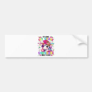 So Long 1st Grade 2nd Grade Here I Come Bumper Sticker