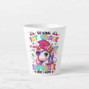 So Long 1st Grade 2nd Grade Here I Come Latte Mug