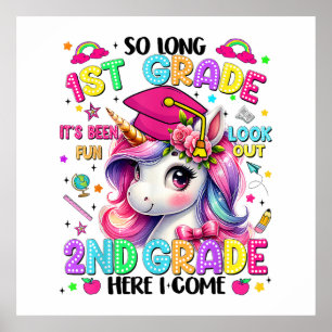 So Long 1st Grade 2nd Grade Here I Come Poster