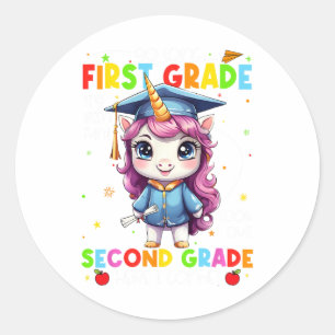 So Long 1st Grade Graduation Last Day Of School  Classic Round Sticker