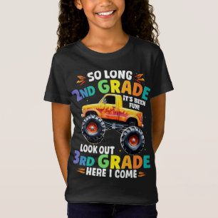 So Long 2nd Grade Graduation Monster Truck T-Shirt
