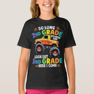 So Long 2nd Grade Graduation Monster Truck T-Shirt