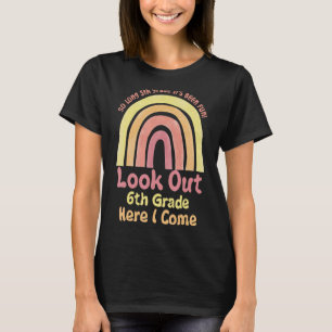 So Long 5 Grade Here I Come Middle School Rainbow  T-Shirt