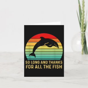 So Long And Thanks For All The Fish Vintage Card