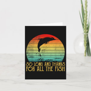 So Long And Thanks For All The Fish Vintage  Card
