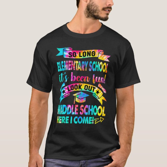 So Long Elementary School Look Out Middle School H T-Shirt (Front)