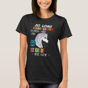 So Long Kindergarten 1st Grade Here I Come Graduat T-Shirt