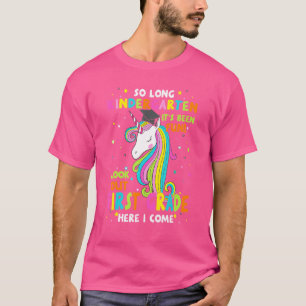 So Long Kindergarten 1st Grade Here I Come Graduat T-Shirt