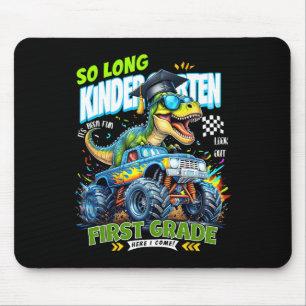 So Long Kindergarten Graduate Dinosaur 1st Grade H Mouse Pad