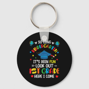 So Long Kindergarten Graduation 1st Grade Kids Boy Key Ring