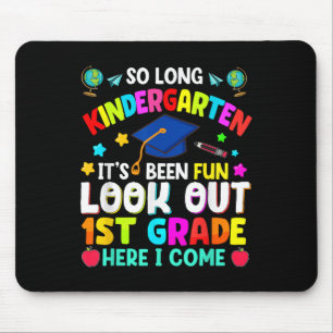 So Long Kindergarten Graduation Grad Teacher Kid B Mouse Pad