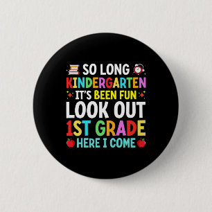 So Long Kindergarten Graduation Graduate Teacher K 6 Cm Round Badge