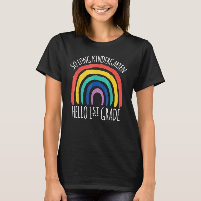 So Long Kindergarten Hello Summer Kids Student Tea T-Shirt (Front)