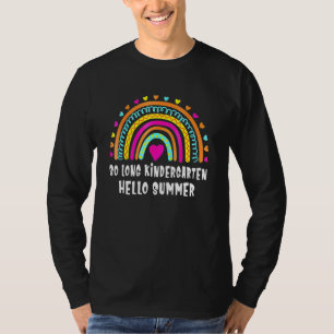 SO LONG KINDERGARTEN HELLO SUMMER Teacher Student T-Shirt