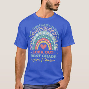 So Long Kindergarten Here I Come 1 Grade Rainbow G T-Shirt