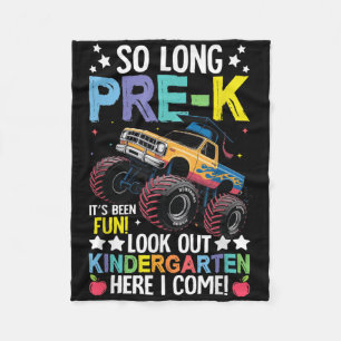So Long Pre-k Preschool Graduation Kindergarten He Fleece Blanket