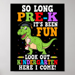 So Long Pre-k Preschool Graduation Kindergarten He Poster