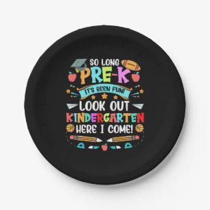 So Long Pre Kindergarten Teacher Paper Plate