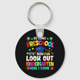 So Long Preschool Graduation Graduate Teacher Kid Key Ring