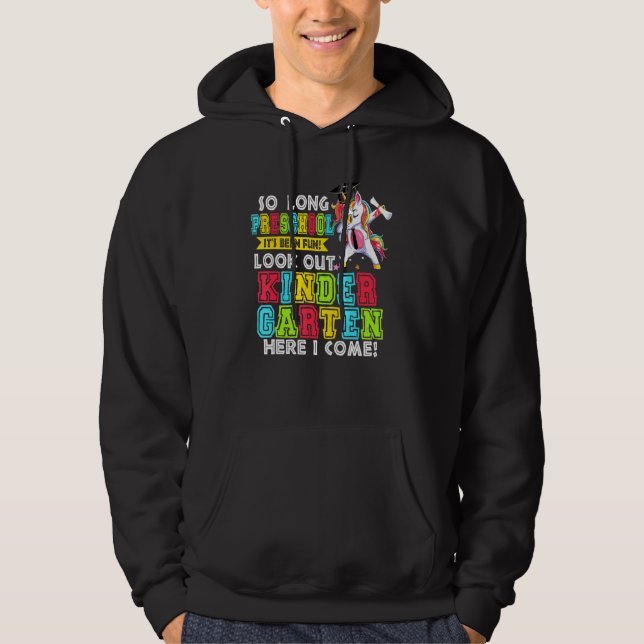 So Long Preschool Kindergarten Its Been Fun Grad U Hoodie (Front)