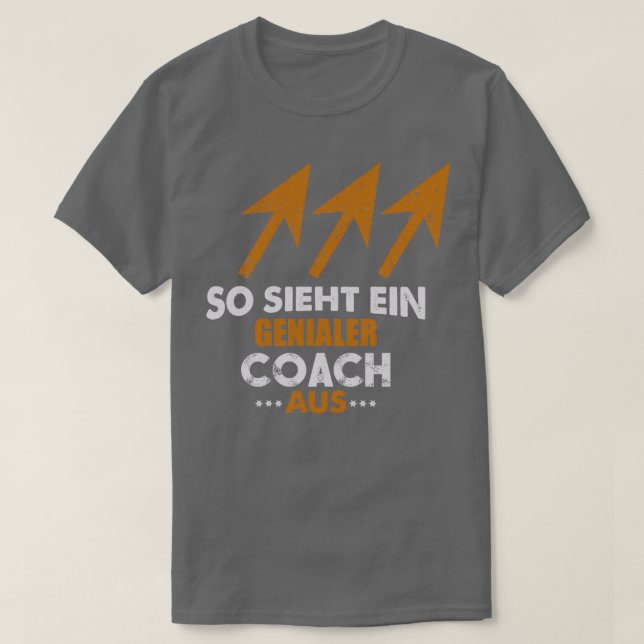 SO LOOKS A GENIUS COACH swimming sports gift T-Shirt (Design Front)