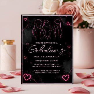 So Love Cute Wife Teen Girl Galentines Day Holiday Invitation