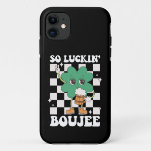 So Luckin' Boujee Lucky Shamrock St Patrick's Day Case-Mate iPhone Case